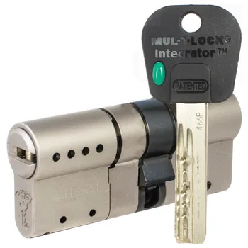 Цилиндровый механизм ключ-ключ Mul-T-Lock (Светофор) Integrator ME 62 mm (26+10+26 / 31x31 )
