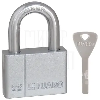 Замок навесной Fuaro (Фуаро) PL-2560 (60 мм) 4 кл.