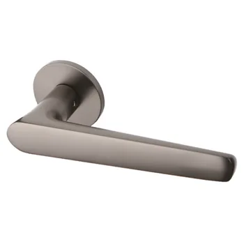 Дверная ручка из латуни Ghobestir "CITY Collection" G032 на тонком круглом основании