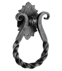 Дверная рчка-гонг(стучалка) кованая стальная Galbusera Art.634 BATTENTE