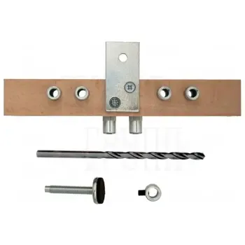 Шаблон для установки ввертных петель Ø14,16 для дверей с притвором