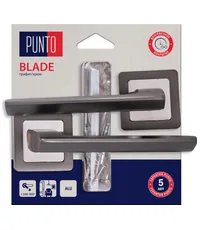 Дверная ручка Punto (Пунто) на квадратной розетке "BLADE" HD