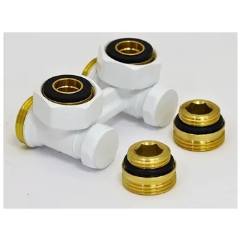 Мультифлекс угловой Carlo Poletti 50 мм 3/4" НГ х 3/4" НР (сгоны в к-т не входят, арт. 121665)