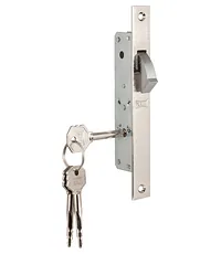 Замок Kale kilit (Кале килит) врезной крестообразный узкопрофильный 201F (20 mm) (никель) 3 кл.