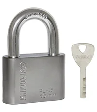 Замок навесной Fuaro (Фуаро) PL-15-50 Nickel диск. 4 кл. БЛИСТЕР