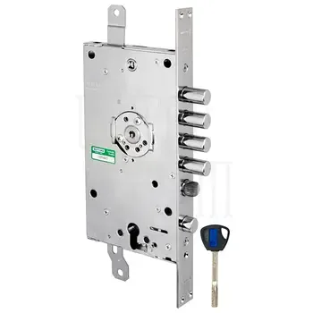 Замок врезной Mottura (Моттура) двухсистемный 3D KEY 3D.787-S (левый) ключ 40 мм