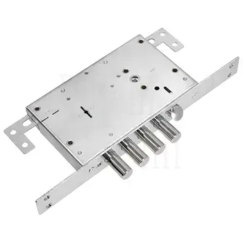 Замок Guardian (Гардиан) врезной сувальдный с защёлкой ЗВ 71.14 Т с тягами, 5 кл. /128:4136/