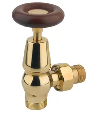 Вентиль Carlo Poletti Brass "Wood" регулировочный угловой 1/2 латунь