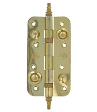 Петля дверная универсальная стальная противосъемная Amig 568 150x82x2.5 с колпачком и подшипниками