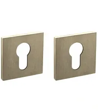 Накладки под цилиндр на тонкой квадратной розетке Tupai 4049 5S Q