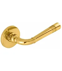 Дверная ручка на круглой розетке Tupai 4009 5S R ф/з (на тонком основании 5 мм)