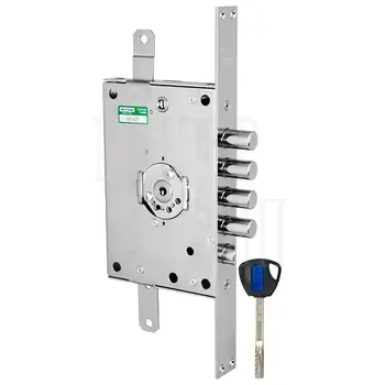 Замок врезной Mottura (Моттура) сувальдный с защёлкой 3D KEY 3D.771 S (левый)