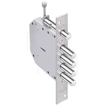 Замок Elbor (Эльбор) врезной сувальдный с задвижкой Базальт 1.05.02 /00396/