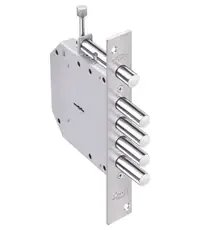 Замок Elbor (Эльбор) врезной сувальдный с задвижкой Базальт 1.05.02 /00396/