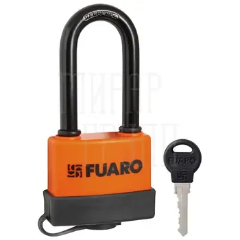 Замок навесной Fuaro (Фуаро) PL-3660 LS (60 мм) 3 англ.кл. (удлиненная дужка) БЛИСТЕР