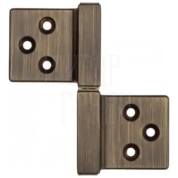 143**032D_Q Петля накладная без врезки ALDEGHI 32x35 (левая) сечение стержня квадратное