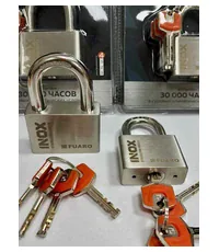 Замок Fuaro (Фуаро) навесной PL-INOX FORCE IF-50 4 key (дисковый ключ)