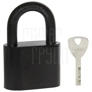 Замок навесной Fuaro (Фуаро) PL-15-50 Black диск. 4 кл. БЛИСТЕР