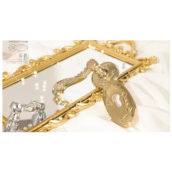 Дверная ручка на планке из латуни Ghobestir "CLASSIC Collection" 262010