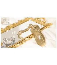 Дверная ручка на планке из латуни Ghobestir "CLASSIC Collection" 262010