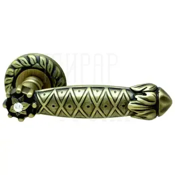 Дверная ручка на розетке Class "Crystal" 1095 (60) + Svarovski