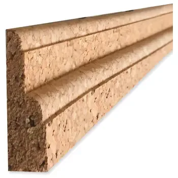 Пробковый погонаж - плинтус 2-х слойный 915х40х12 мм (10 шт.)