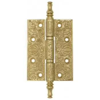 Дверная петля универсальная латунная с узором Venezia CRS011 102x76x4