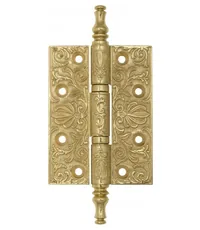 Дверная петля универсальная латунная с узором Venezia CRS011 102x76x4