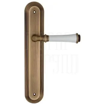 Дверная ручка Fratelli Cattini "GRACIA CERAMICA BIANCO" на планке PL288