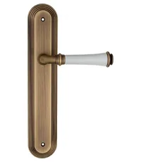 Дверная ручка Fratelli Cattini "GRACIA CERAMICA BIANCO" на планке PL288