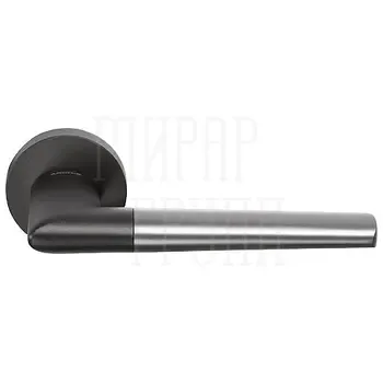 Дверные ручки Archie Sillur "BARRERA" на круглой розетке (антибакт. покрытие)