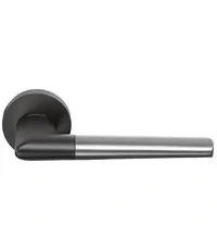 Дверные ручки Archie Sillur "BARRERA" на круглой розетке (антибакт. покрытие)