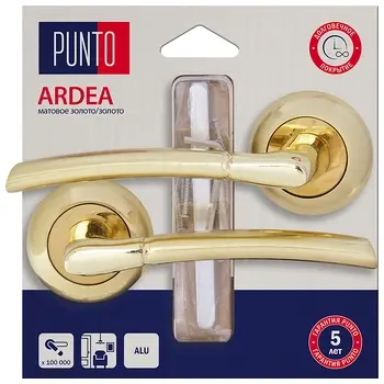 Ручка Punto (Пунто) раздельная LM/A R.TL54.ARDEA/HD матовое золото/золото