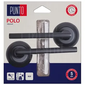 Дверные ручки Punto (Пунто) на круглой розетке "POLO" R.TL54.POLO/H