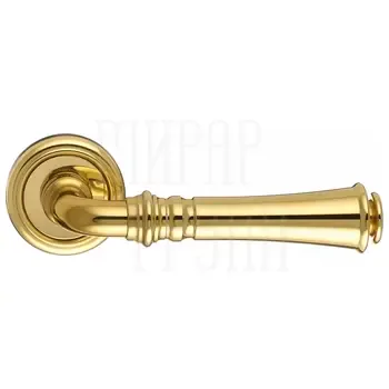 Дверная ручка Extreza "CANNA" (Канна) 327 на круглой розетке R01