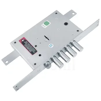 Замок Guardian (Гардиан) врезной сувальдный с защёлкой МАКСИМУМ ЗВ 21.12 ДТ с тягами (левый) /123:0219/