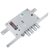 Замок Guardian (Гардиан) врезной сувальдный с защёлкой МАКСИМУМ ЗВ 21.12 ДТ с тягами (левый) /123:0219/