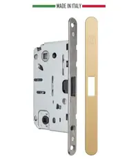 KM.003.CM.A.4.COV.XX Замок супертихий межкомнатный магнитный KOBLENZ WC96 под завертку с отв. планкой с плавным возвратом ручки в исх. п.