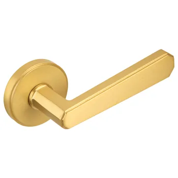 Дверная ручка из латуни Ghobestir "ORRIS Collection" G025 на круглом основании