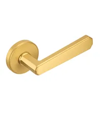 Дверная ручка из латуни Ghobestir "ORRIS Collection" G025 на круглом основании