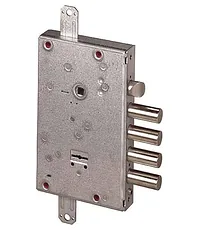 Замок врезной Cisa (Чиза) сувальдный с защёлкой NEW CAMBIO FACILE 57.665.48 (тех. упаковка) ключ 64 мм