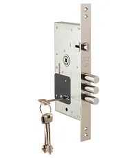 Замок Kale kilit (Кале килит) врезной сувальдный с защёлкой 252/RL (тех. комплектация) 4 кл.