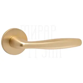 Дверная ручка Punto (Пунто) на круглой розетке "FORTUNA"