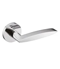 Дверная ручка из латуни Ghobestir "CITY Collection" E021 на круглом основании