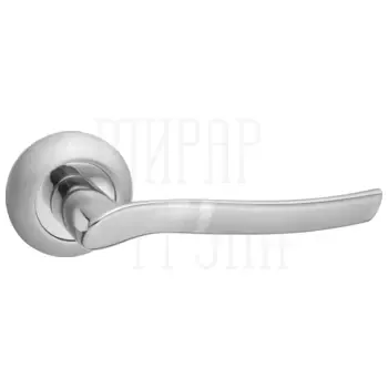 Дверные ручки Renz (Ренц) "Беллуччи" INDH 20-08 на круглой розетке