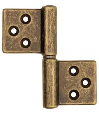 143**032S_T Петля накладная без врезки ALDEGHI 32x35 (правая) сечение стержня круглое