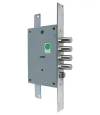 Замок Guardian (Гардиан) врезной сувальдный с защёлкой ЗВ 21.12 Т с тягами /123:449/