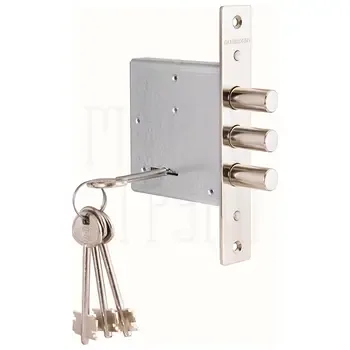 Замок Guardian (Гардиан) врезной сувальдный ЗВ 10.01 (без отв. планки) 4 кл. /128:3930/