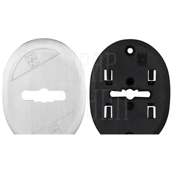 Накладка Mottura (Моттура) на сувальдный замок овальная 95.323 (МАТОВЫЙ ХРОМ) 1 шт