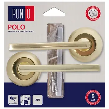 Ручка Punto (Пунто) раздельная LM/A R.TL54.POLO/HD матовое золото/золото